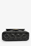 Pre-Loved Chanel™ 2023 Black Patent Leather 'Wavy' CC Shoulder Bag
