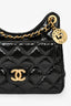 Pre-Loved Chanel™ 2023 Black Patent Leather 'Wavy' CC Shoulder Bag
