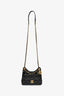 Pre-Loved Chanel™ 2023 Black Patent Leather 'Wavy' CC Shoulder Bag