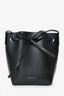 Mansur Gavriel Black Leather Mini Bucket Bag