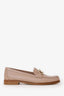 Salvatore Ferragamo Nude Leather Gancini Loafers Size 7