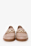 Salvatore Ferragamo Nude Leather Gancini Loafers Size 7