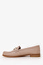 Salvatore Ferragamo Nude Leather Gancini Loafers Size 7