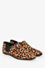 Jimmy Choo Glint Leopard Print Calf Hair Ankle Booties Size 37