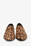 Jimmy Choo Glint Leopard Print Calf Hair Ankle Booties Size 37