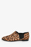 Jimmy Choo Glint Leopard Print Calf Hair Ankle Booties Size 37