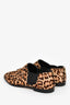 Jimmy Choo Glint Leopard Print Calf Hair Ankle Booties Size 37