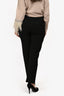 Veronica Beard Black Button Detail Slim Fit Trousers Size 8