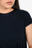 Sacai Luck Navy Cotton T-Shirt Dress Size 3