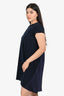 Sacai Luck Navy Cotton T-Shirt Dress Size 3