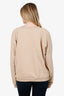 Balmain Beige Logo Crewneck Sweatshirt Size XXL