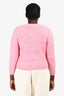 Maje Pink Embellished Knit Cropped Cardigan Size 3