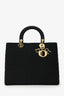 Christian Dior 1999 Nylon Cannage Large Lady Dior Bag