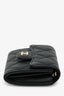 Pre-Loved Chanel™ Black Quilted Caviar Mini Wallet on Chain