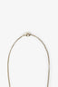 Pre-Loved Chanel™ Gold Tone Crystal Pearl CC Drop Necklace