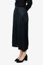 Pleats Please Issey Miyake Black Pleated Wide Leg Cropped Pants Size 2