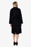 Max Mara Black Camel Wool Belted Coat Size 2