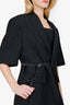 We11done Black Buckle Short Sleeve Blazer Jacket Size M