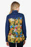 Versace Jeans Couture Blue/Multicolour Denim/Cotton Baroque Printed Shirt Size 6