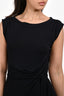 Diane Von Furstenberg Black Sleeveless Knee Length Wrap Dress Size 6