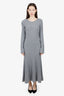 Reformation Grey Cashmere Evan Knit Long-Sleeve Dress Size X-Large