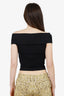 Reformation Black Cotton Off The Shoulder Top Size XS