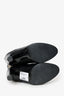 Hermès Limited Edition Black Leather Hand Paint Knee High Boots Size 39