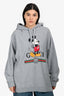Gucci x Disney Grey Cotton Mickey Mouse Printed Hoodie Size XL