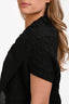 Issey Miyake Black Pleated Poncho Top Size 2