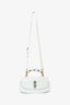 Gucci Runway 2025 White Patent 'Bamboo Diva 1947' Medium Handbag