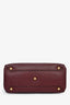 Burberry Burgundy Leather Banner Shoulder Bag