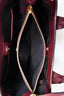 Burberry Burgundy Leather Banner Shoulder Bag
