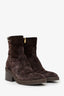 Jimmy Choo Brown Suede 'Yasmin' 70 Ankle Boots Size 38.5