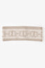 Hermès Beige Cashmere Chaine d'Ancre Knitted Headband Size Medium