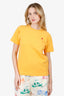 Play Comme Des Garçons Yellow Heart Logo T-Shirt Size M