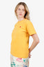 Play Comme Des Garçons Yellow Heart Logo T-Shirt Size M