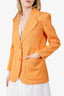 Sandro Orange Single Breasted Blazer Size 34