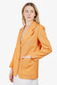 Sandro Orange Single Breasted Blazer Size 34