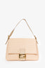 Fendi Beige FF Zucca Mama Forever Baguette