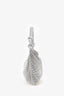 Cult Gaia Silver Metallic Crystal Embellished Shoulder Bag