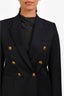Nili Lotan Navy Blazer With Gold Buttons Size 8