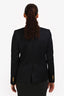Nili Lotan Navy Blazer With Gold Buttons Size 8