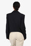 Tibi Navy Curved Hem Double Breasted Blazer Size 4