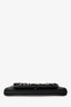 Saint Laurent Black Leather Silver Tone Safety Pin Clutch