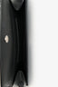 Saint Laurent Black Leather Silver Tone Safety Pin Clutch