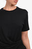 Theory Cotton Black Short Sleeve Dress Size S