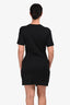 Theory Cotton Black Short Sleeve Dress Size S