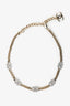Pre-Loved Chanel™ Gold-toned CC Chain Crystal Choker