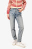 Miu Miu 2019 Light Wash Denim Straight Leg Jeans Size 25
