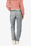 Miu Miu 2019 Light Wash Denim Straight Leg Jeans Size 25